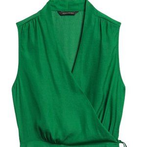 NWT banana republic wrap top Green